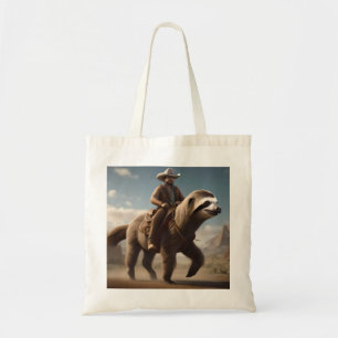 Tote Bag "Merveilles du Far West : Cow-boy chevauchant un c