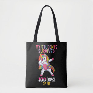 Tote Bag Mes élèves ont survécu 100 jours de moi professeur