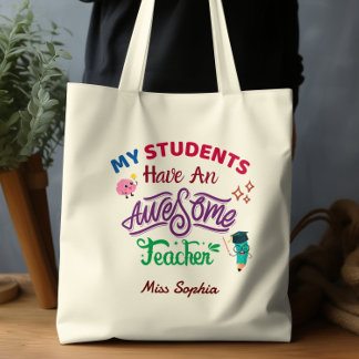 Tote Bag Mes élèves ont un professeur génial Classe adorabl
