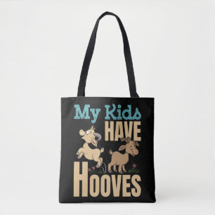 Tote Bag Mes Enfants Ont Des Chèvres Chèvre Maman Papa Pare