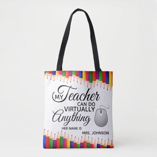 Tote Bag Mes Enseignants Peuvent Faire Presque Tout (Devant)