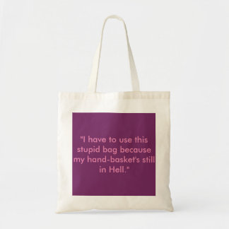 Tote Bag "… mes main-paniers toujours dans l'enfer…" (sac)
