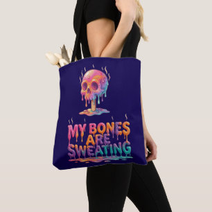 Tote Bag Mes os transpirent – Crâne de glace fondue