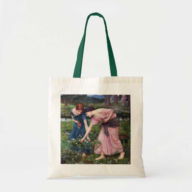 Tote Bag Mesdames Picking Roses, John William Waterhouse (Devant)