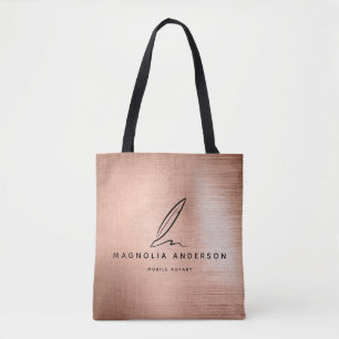 Tote Bag Métal brossé pour Rose Notaire Mobile