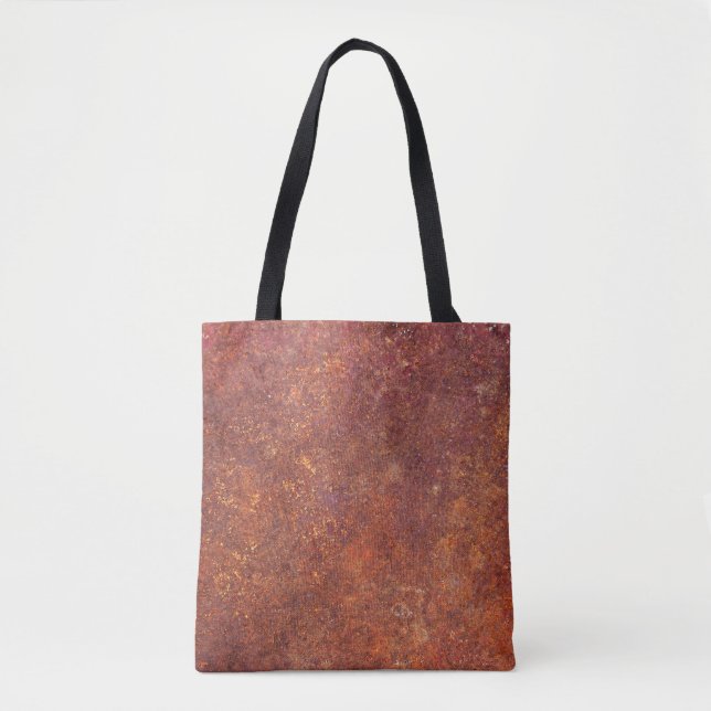 Tote Bag métal rustique : surface texturée. (Devant)