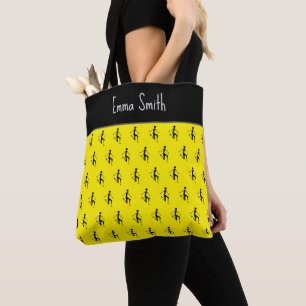 Tote Bag Mete Silhouette athlète Motif