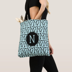 Tote Bag Métiers initiaux d'aiguilles de tricot