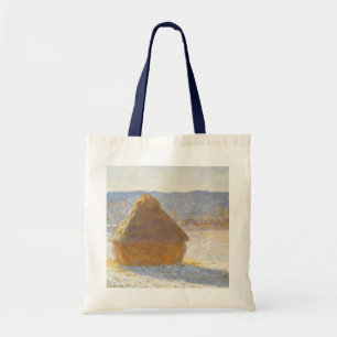Tote Bag Meule le matin, effet de neige de Claude Monet