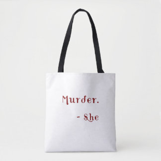 Tote Bag Meurtre Elle A Écrit Un Livre De Mystères