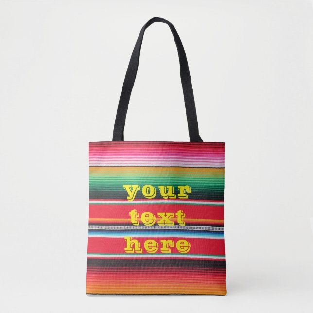 Tote Bag mexicaine mexique poncho couverture arrière - plan (Devant)