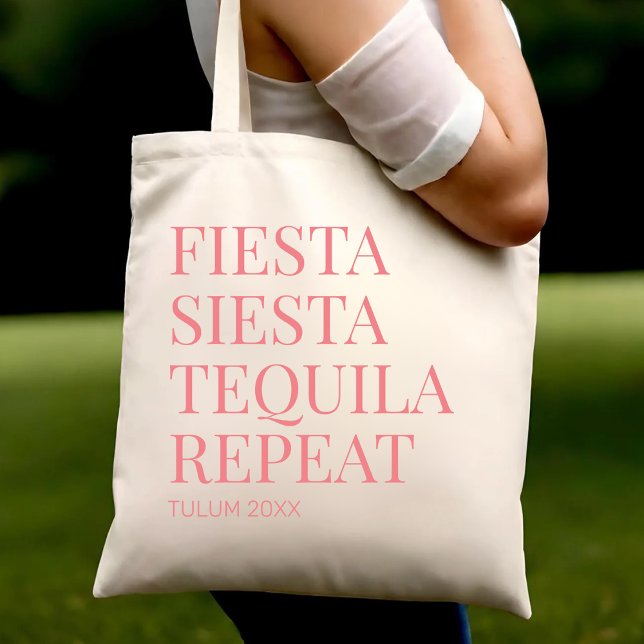 Tote Bag Mexique Mariage Bienvenue Fiesta Beach Bachelorett (Créateur téléchargé)