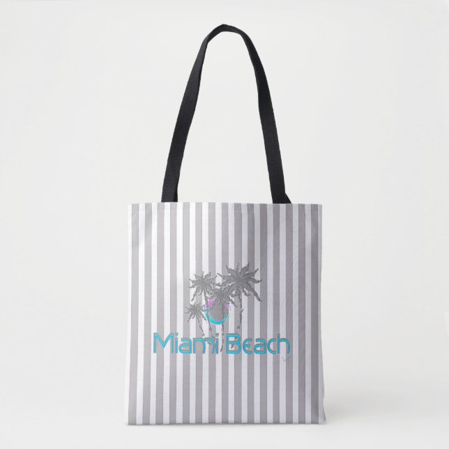 Tote Bag Miami Beach, Floride, Tropical, Cool (Devant)
