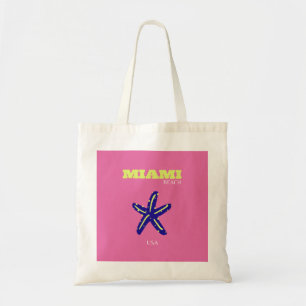 Tote Bag Miami, Miami Beach, Rose