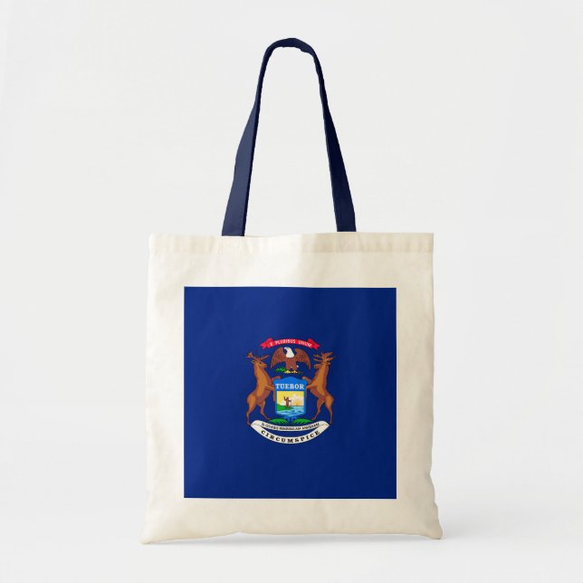 Tote Bag Michigan State Flag Design (Devant)