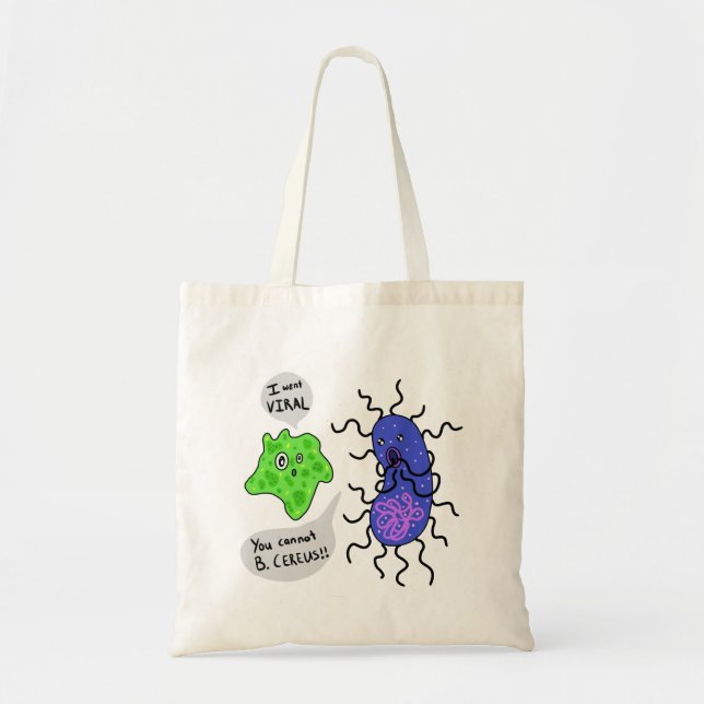 Tote Bag Microbes viraux (Devant)