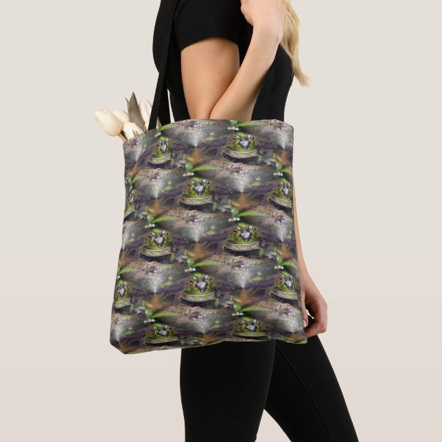 Tote Bag Mignon Bullfrog animal Motif nature (De près)