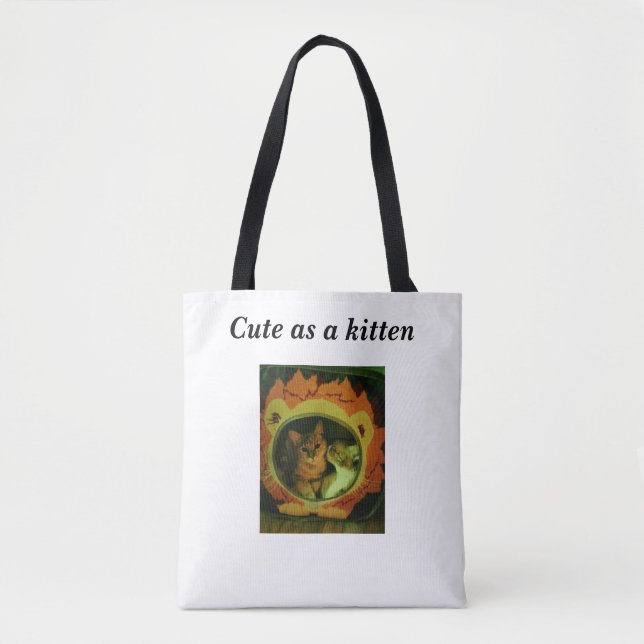 Tote Bag Mignon comme chaton (Devant)