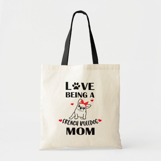 Tote Bag Mignon Français Bulldog Maman Chien Chien Chien Ch (Devant)