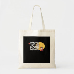 Tote Bag Mignon Je T'Aime Jusqu'À La Lune Et Retour Saint-V