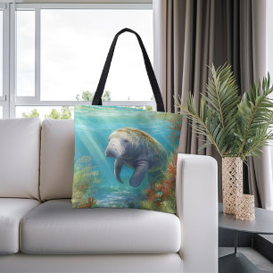 Tote Bag Mignon lamantin de Floride,
