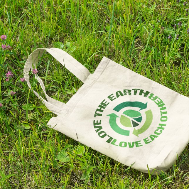 Tote Bag Mignon Love The Earth Activiste De l'environnement (Créateur téléchargé)
