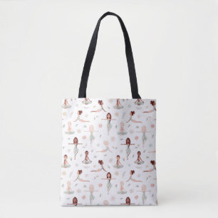 Tote Bag Mignonne Girls Zen Yoga Méditation Spirituelle Nam