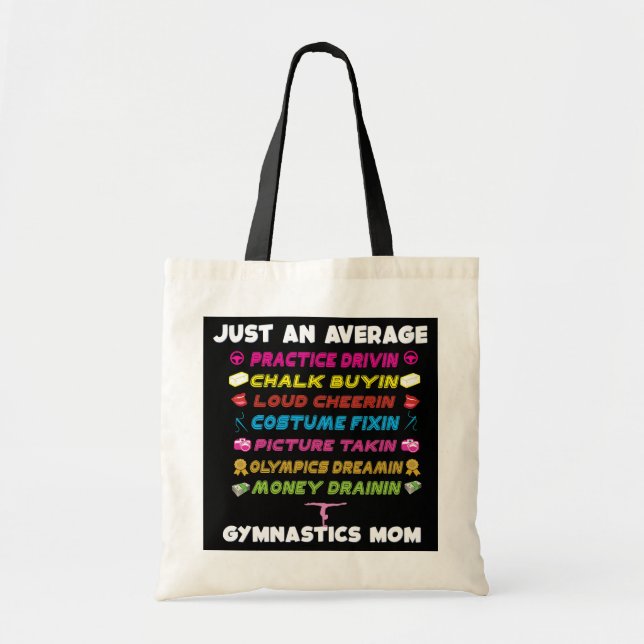 Tote Bag Mignonne gymnastique maman Mères jour gymnaste mam (Devant)