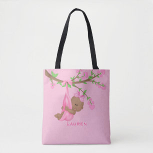 Tote Bag Mignonne maman afro-américaine à être rose Personn