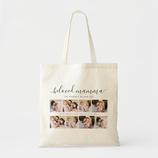 Tote Bag Mignonne Mamma Maman Maman Fête des mères Collage  (Devant)