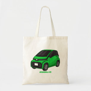 Tote Bag Mignonne micro-voiture verte