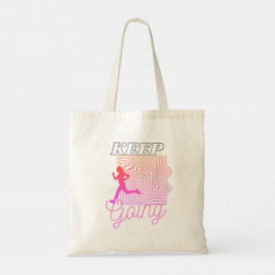 Tote Bag Mignonne moderne à courant rose Ombre