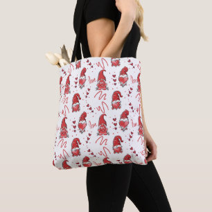 Tote Bag Mignons gnomes d'amour de la Saint-Valentin