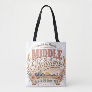 Tote Bag Milieu de nulle part Glasgow Montana Rustique 