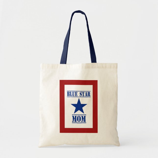 Tote Bag Militaires de maman d'étoile bleue (Devant)