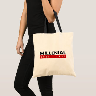Tote Bag Millenial 1981-1996. Totebag.