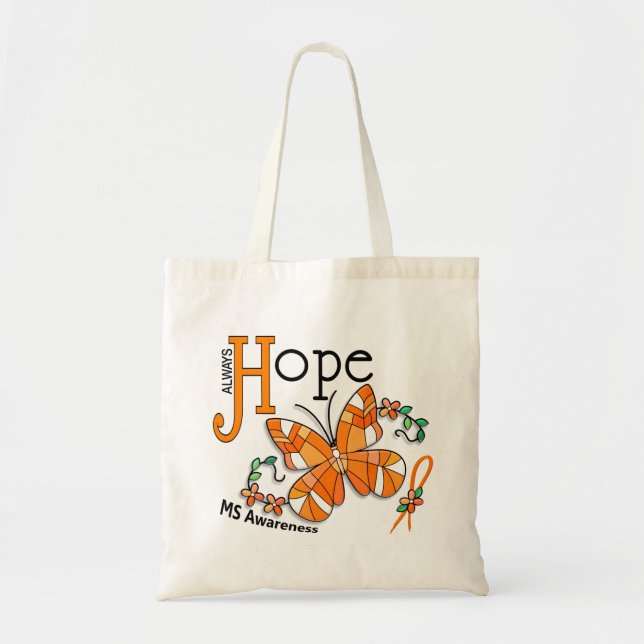 Tote Bag Milliseconde de papillon en verre souillé (Devant)