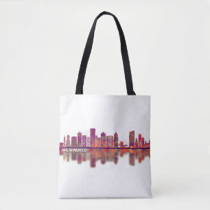 Tote Bag Milwaukee Wisconsin Skyline