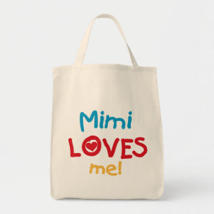 Tote Bag Mimi aime mes t-shirts et cadeaux