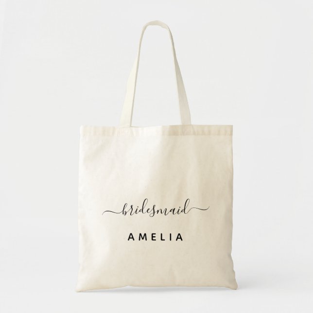 Tote Bag Mini-Calligraphie Personnalisée (Devant)