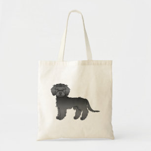 Tote Bag Mini Goldendoodle noir mignon chien de dessin anim