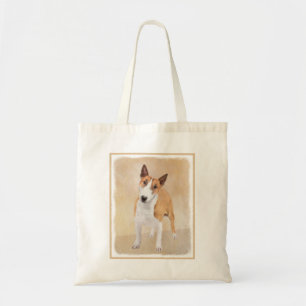 Tote Bag Miniature Taureau Terrier Peinture - Joli Original