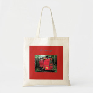 Tote Bag Minuscule caravane rouge tzigane customisée
