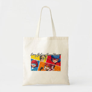 Tote Bag Miraculeux Chaque fille est un super héros