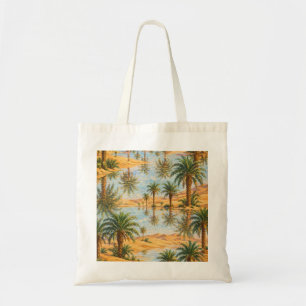 Tote Bag Mirage Palmier Oasis du désert