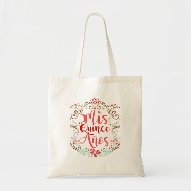 Tote Bag Mis Quince Anos Quinceanera 15e anniversaire (Devant)