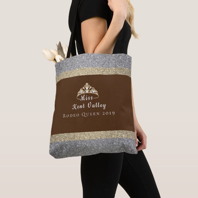 Tote Bag Miss Rodeo Crown Miss Rodeo Titre personnalisé (De près)