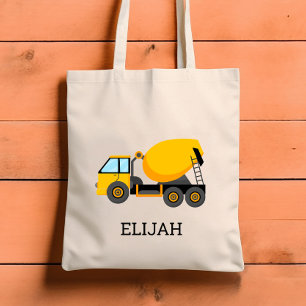 Tote Bag Mixage de ciment jaune Enfants Construction person