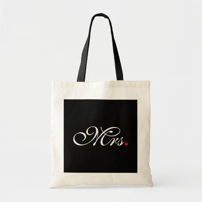 Tote Bag Mme Femme Mariée Ses Hers Nouveaux Mouris (Devant)
