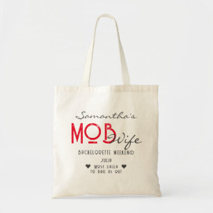 Tote Bag Mob Wife & Martini Black Bach